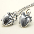 シルバー製心臓ペンダントのオプション、血管なし心臓ペンダントと顔つきの心臓ペンダント