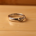チンアナゴリング　銀製の指輪　指輪の内側に刻印を無料で刻印が入れられます