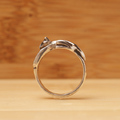 ネコリング　銀製猫モチーフの指輪
