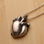 心臓ペンダント小　心臓モチーフの銀製ペンダント
