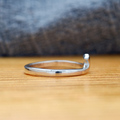 銀製指輪　横から見た図　孫悟空の輪っかリング