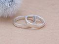 シルバー製プレーンのご結婚指輪