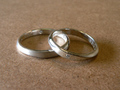 銀製ご結婚指輪