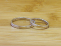プラチナ製ご結婚指輪