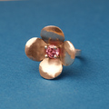 シルバー製お花モチーフの指輪
