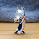 ぶたペンダント　豚モチーフの銀製ペンダント